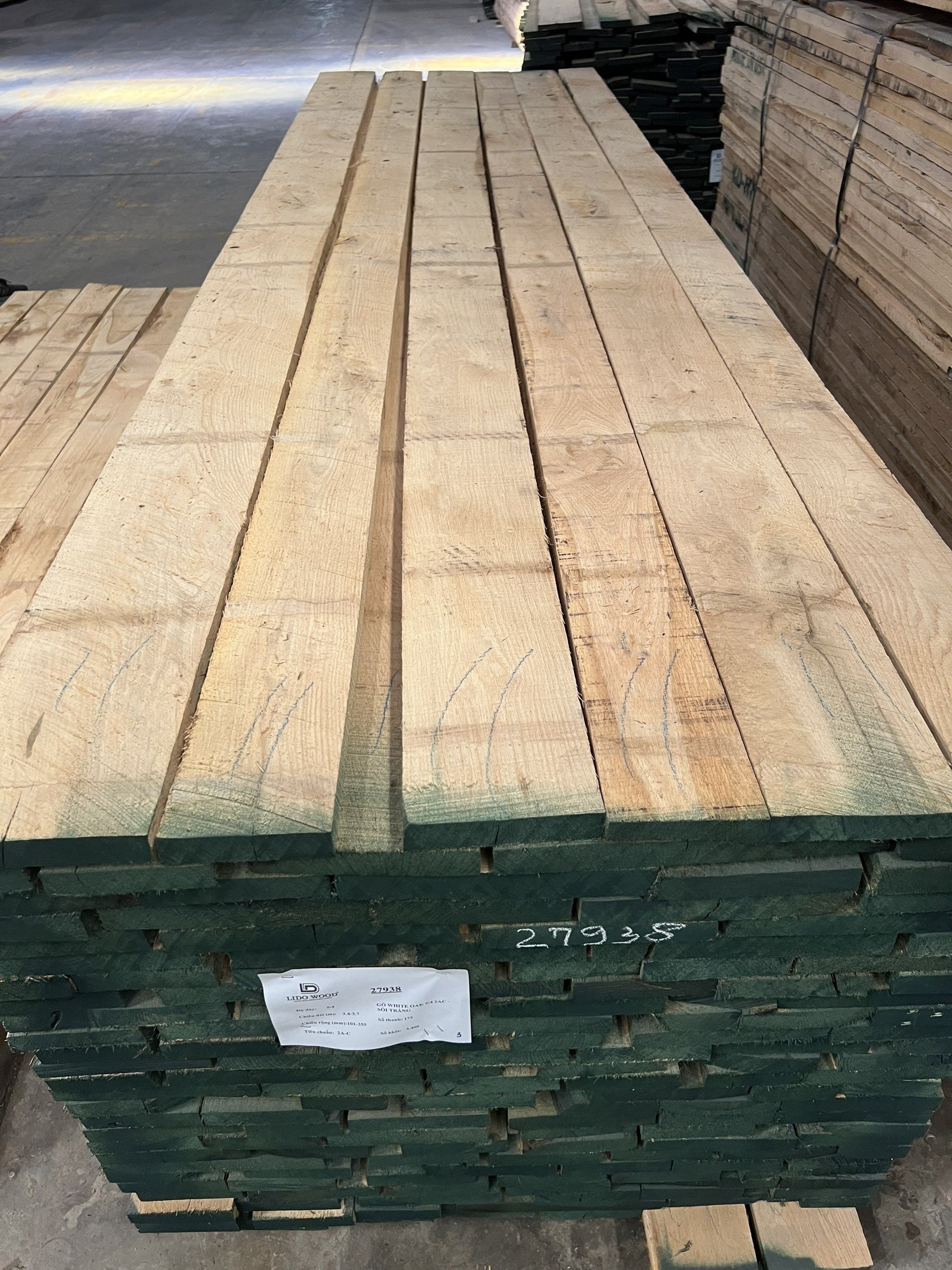 red oak planks