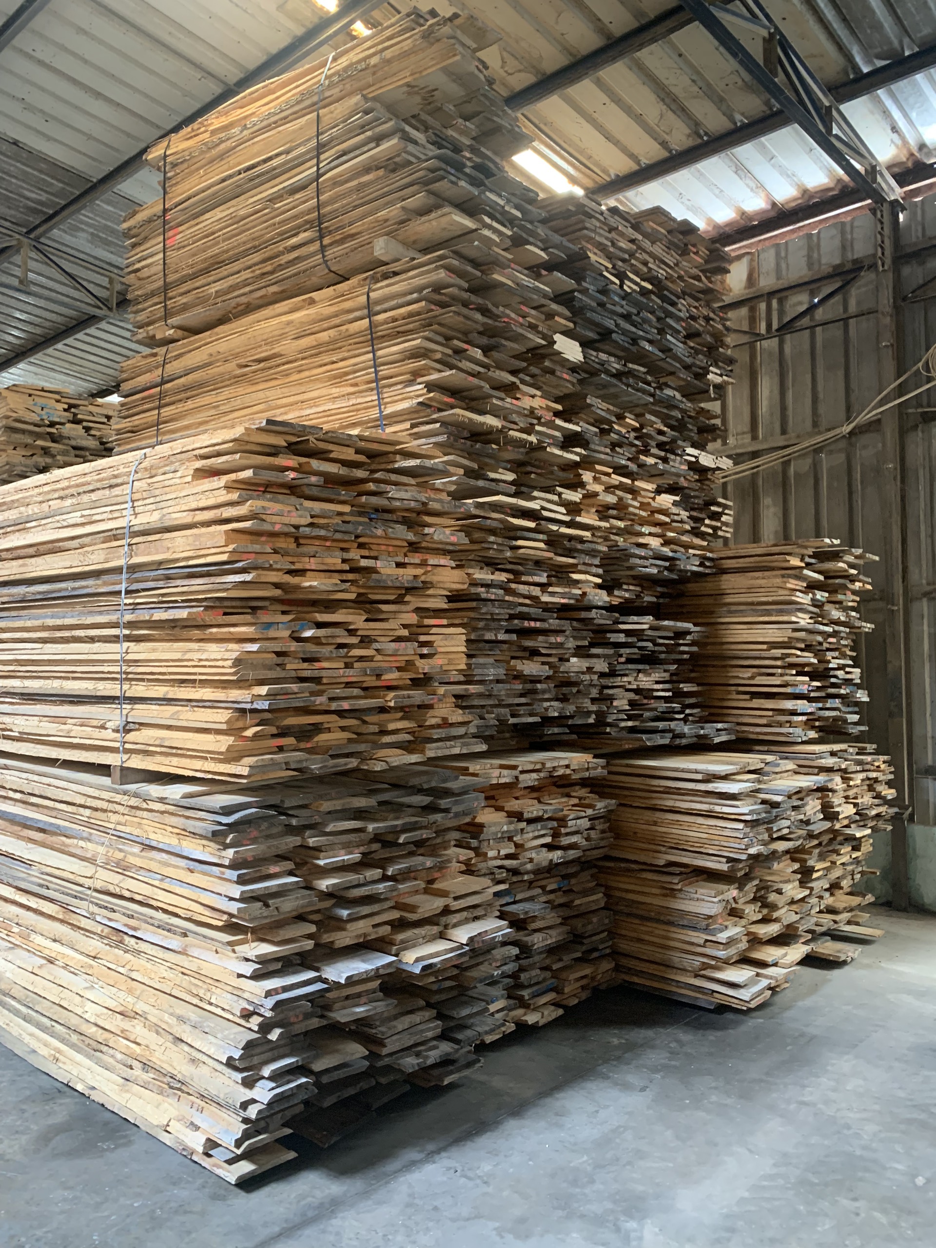 ash wood planks