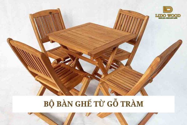 Bộ bạn ghế làm từ Gỗ tràm