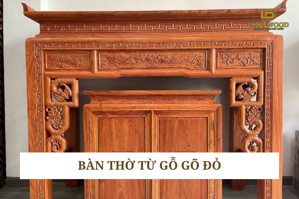 Bàn thờ Gỗ Gõ Đỏ