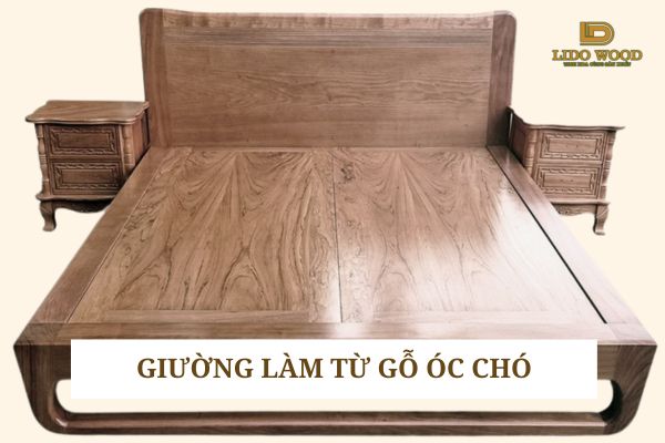 Gỗ óc chó làm giường