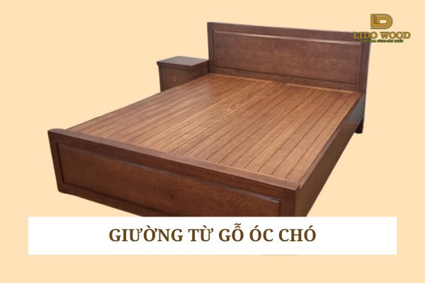 Giường từ gỗ óc chó