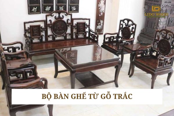 Bộ bàn ghế từ gỗ trắc