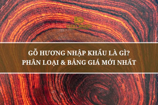 Gỗ Hương Nhập Khẩu Là Gì? Phân Loại & Bảng Giá Mới Nhất