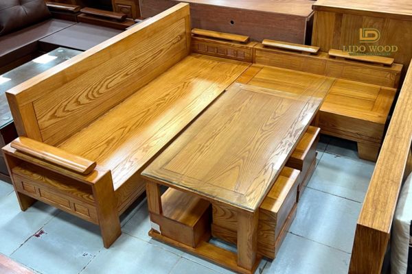 Bàn ghế gỗ sồi