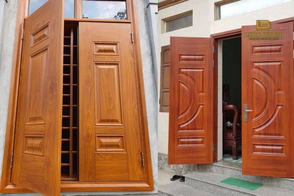 Mẫu cửa thép nhập khẩu vân gỗ đẹp