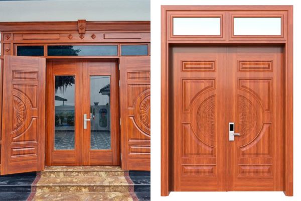 Mẫu cửa thép nhập khẩu vân gỗ đẹp