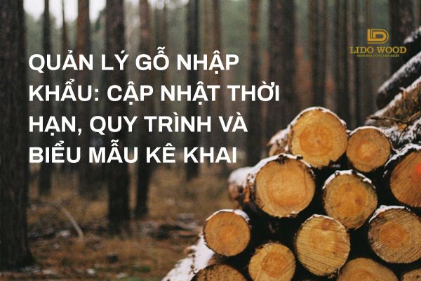 Quản lý gỗ nhập khẩu: Cập nhật thời hạn, quy trình và biểu mẫu kê khai
