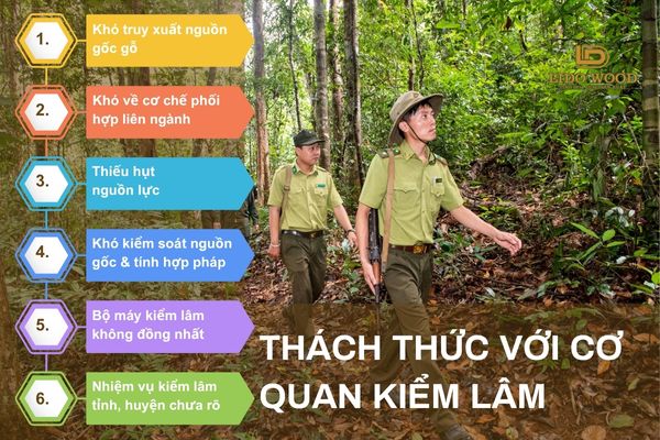 Thách thức với cơ quan Kiểm lâm