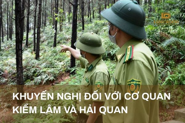 Khuyến nghị đối với cơ quan Kiểm lâm và Hải quan