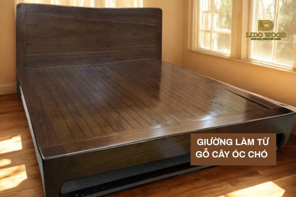 Làm giường từ gỗ óc chó