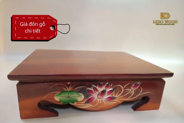 Giá đôn gỗ chi tiết