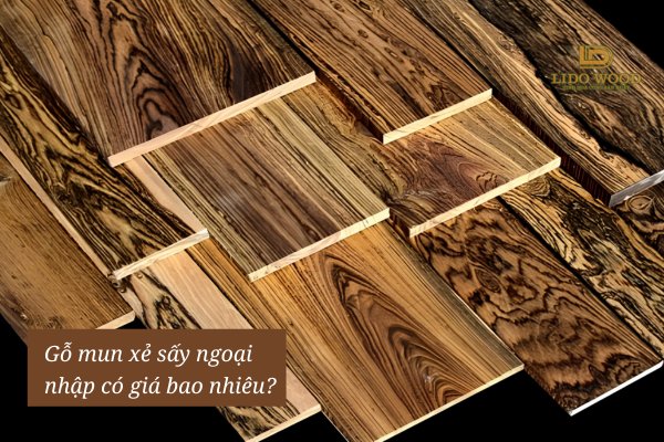 Gỗ mun xẻ sấy ngoại nhập có giá bao nhiêu