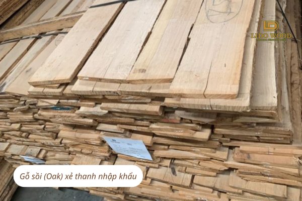 Gỗ sồi (Oak) xẻ thanh nhập khẩu