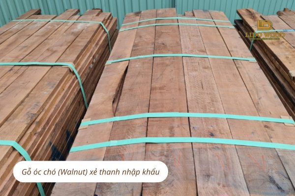Gỗ óc chó (Walnut) xẻ thanh nhập khẩu